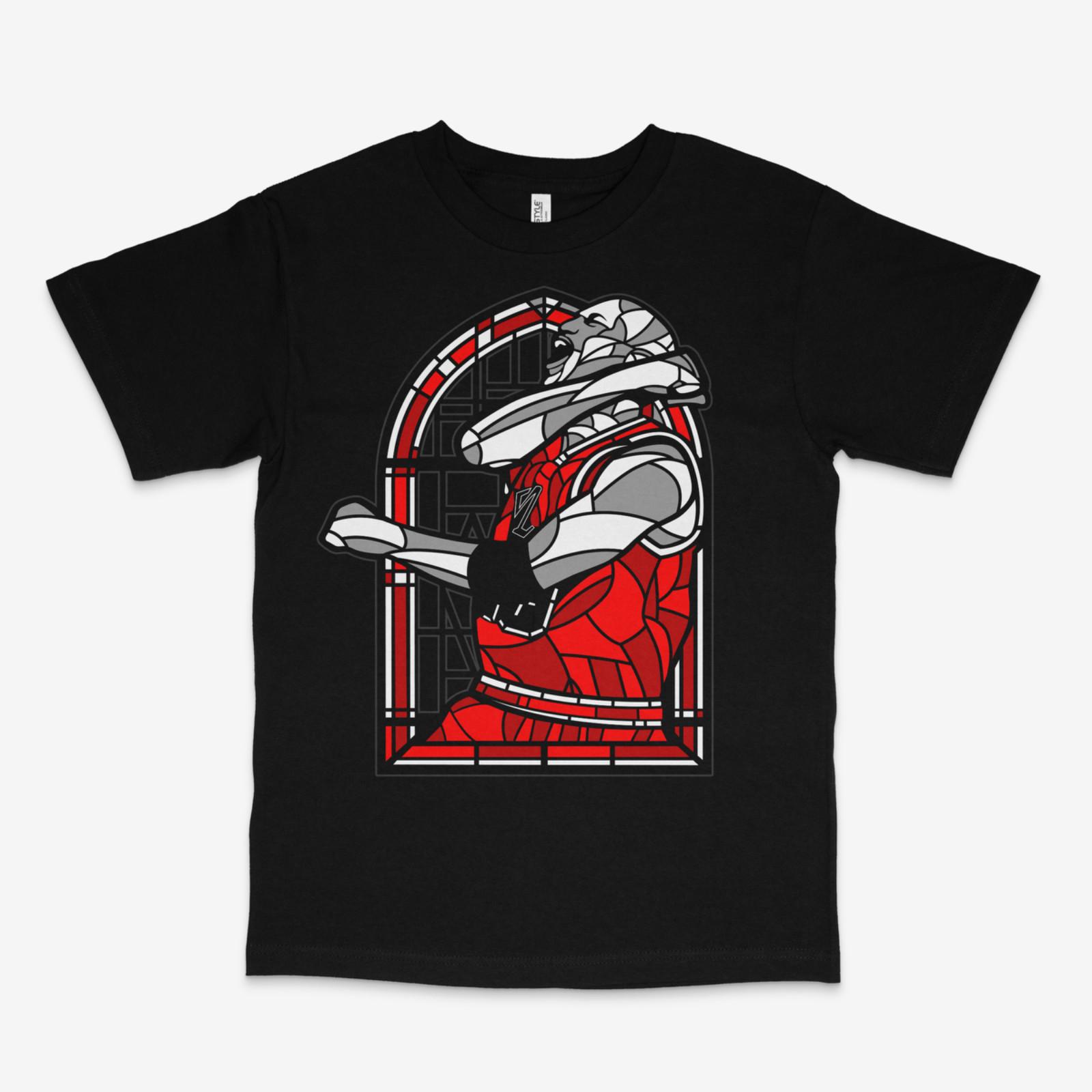 MJ Church Stained Glass Black Tee S разноцветный