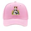 Cute Three Little Cats Stacked Together Cartoon Sandwich Baseball Cap Unisex Women Sun Cap Outdoor Workouts Hat