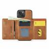 DG.MING M6 Series For iPhone 14 Plus Case Magnetic Wallet PU+PC+TPU Phone Cover