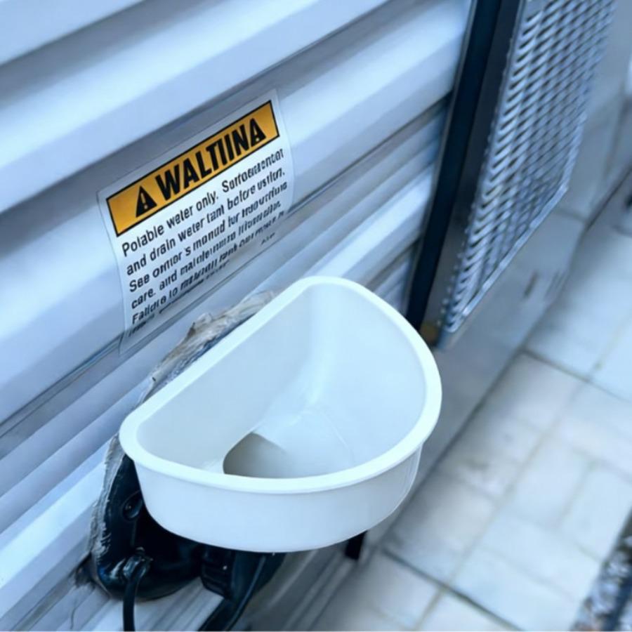 

Easy-Install RV Water Tank Funnel for Trailers белый