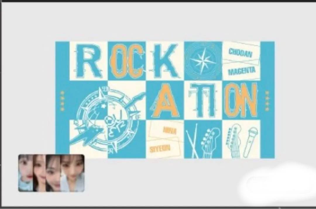 

[Б/У] QWER 1-й Мировой Тур ROCKATION Пляжное Полотенце с Торговой Картой