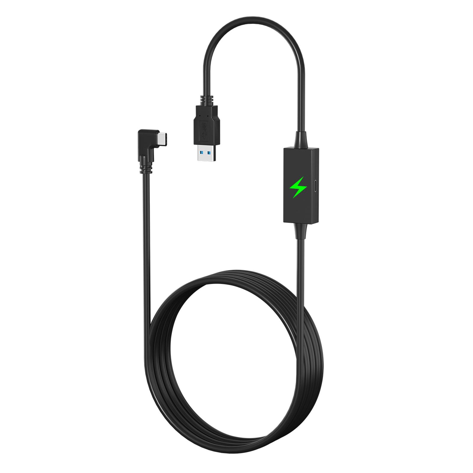 

Гибкий длинный кабель-линк для VR-гарнитуры Quest 2 Высокоскоростной кабель для передачи данных Высокоскоростной кабель для передачи данных 5 м