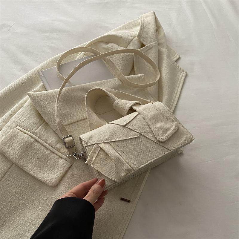 Design-sensuelle Damentasche Neuer Stil der Persönlichkeit Kontrastfarbenes Spleißen Schultertasche Nischendesign Umhängetasche Trendige Handtasche