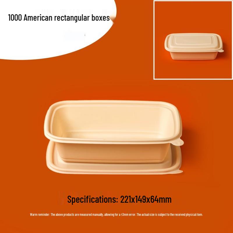 Degradable Corn Starch Takeaway Meal Boxes