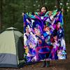 1pc, Disney's Amazing Villains Blanket, Soft Warm Throw Blankets, Living Room, Travel, Camping, Car Blankets, Beach, Office Naps, Suitable for All Sea