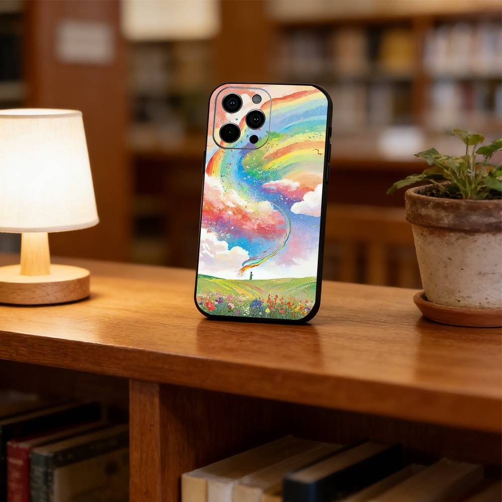 colorful Phone Case Silicone Soft For IPhone 17 16 15 14 13 12 11 X XR Plus Pro Max Plus