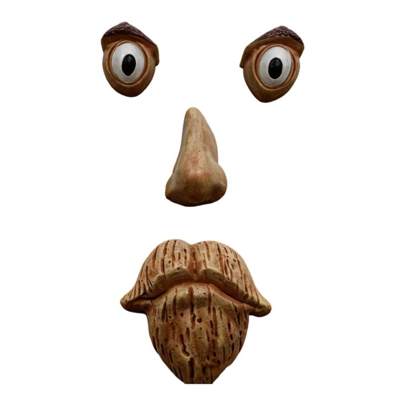 Outdoor Tree Face Whimsical Sculpture Set For Garden Decoration With Funny Looks