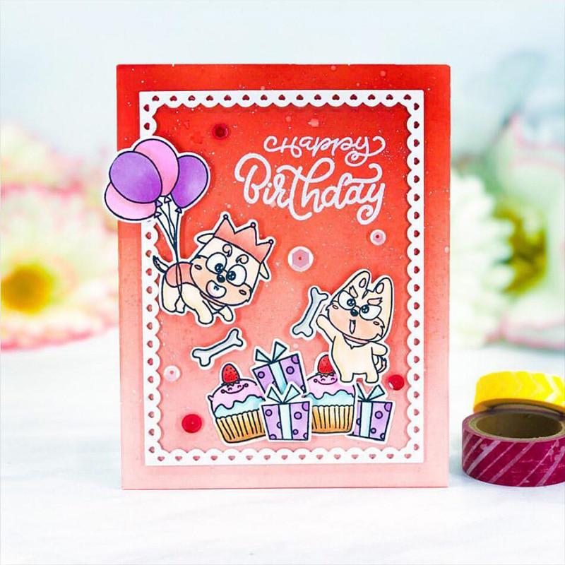 Little Hearts Rectangle Frames Set Metal Cutting Dies Paper Card Album Dies Scrapbooking Embossing