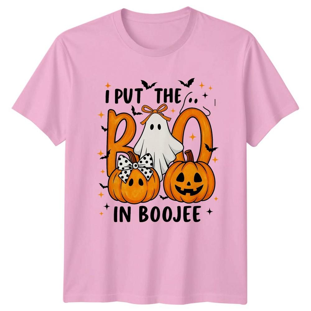 I Put The Boo In Unisexs TShirt Funny Ghost Pumpkin Halloween Halloween Gift