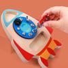 Children'S Early Education Enlightenment Simulation Rocket Model Screwing Screws Nut Repair Tools Disassembly And Assembly Combination Educational Toy