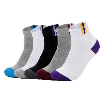 5 Pares Calcetines Tobilleros para Hombre Malla Transpirable Algodón Calcetines Deportivos Casuales Corte Bajo Corto Pie 23-29cm