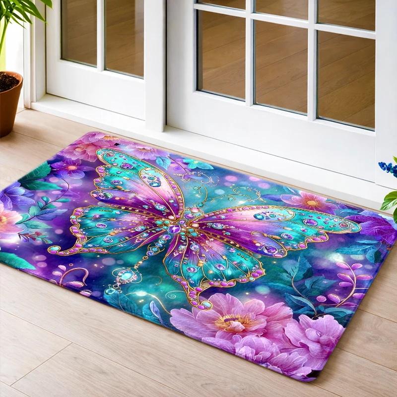 Vintage Forest Bear Family Pattern Area Rug - 8mm Thick, Non-Slip & Soft Comfort Mat for Indoor/Outdoor Use, Perfect for Livin