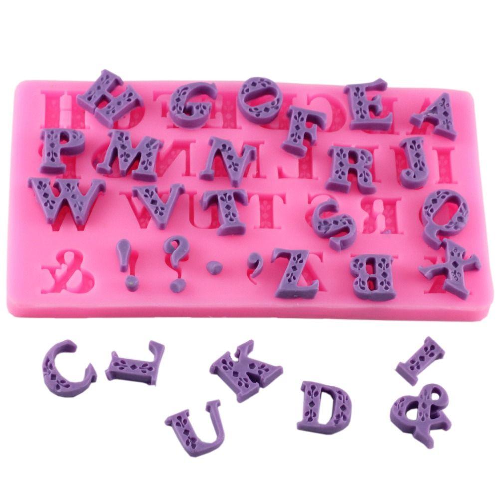 

Новая форма для выпечки, кухонная форма с заглавной буквой алфавита, торта, помадка, силиконовая форма