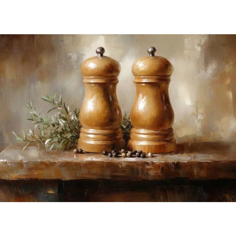 Vintage Tomatoes Spice Lemons Honey Jar Milk Glass Still Life Posters Canvas Printing Wall Art Picture for Kitchen Gifts