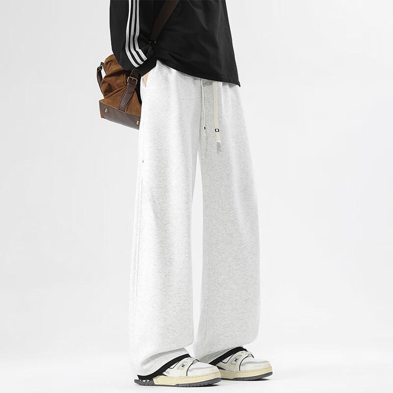 VUUG Men's Loose Fit Straight-Leg Drapey Sweatpants