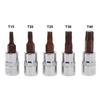 Torx Screwdriver Bits Set for Professionals T15 T20 T25 T30 T40 (Pack of 5)
