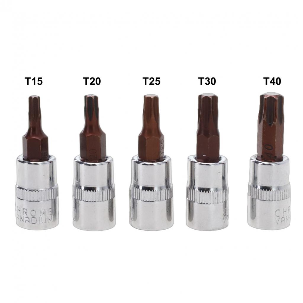 Set de biți pentru șurubelniță Torx pentru profesioniști T15 T20 T25 T30 T40 (Pachet de 5)