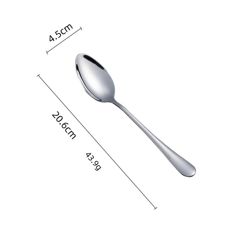 Stainless Steel Western Tableware Household Eating Spoon Hotel Thickened Steak Knife and Fork Western Dessert Coffee Spoon