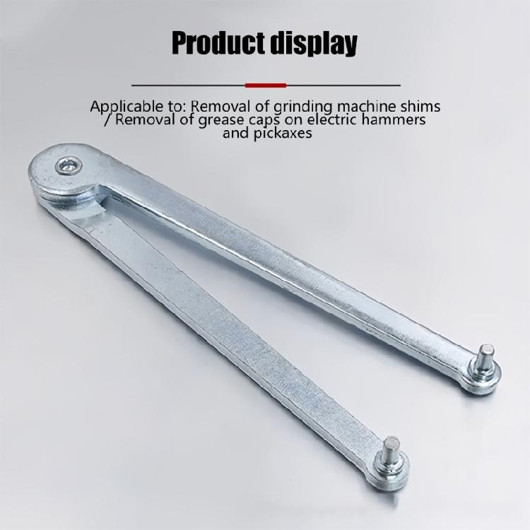 Professioneller Winkelschleifer Stift-Schlüssel Verstellbar 4mm Rundmutter Werkzeug Stahl 150mm Länge Stiftzange