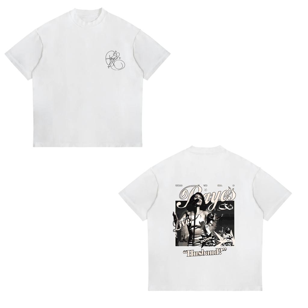 2026 UK Zpěvačka Raye Tour Tričko Jedinečné Módní Krátký Rukáv Tričko Hip Hop Styl Kulatý Výstřih Unisex Dámská Trička Streetwear Tričko