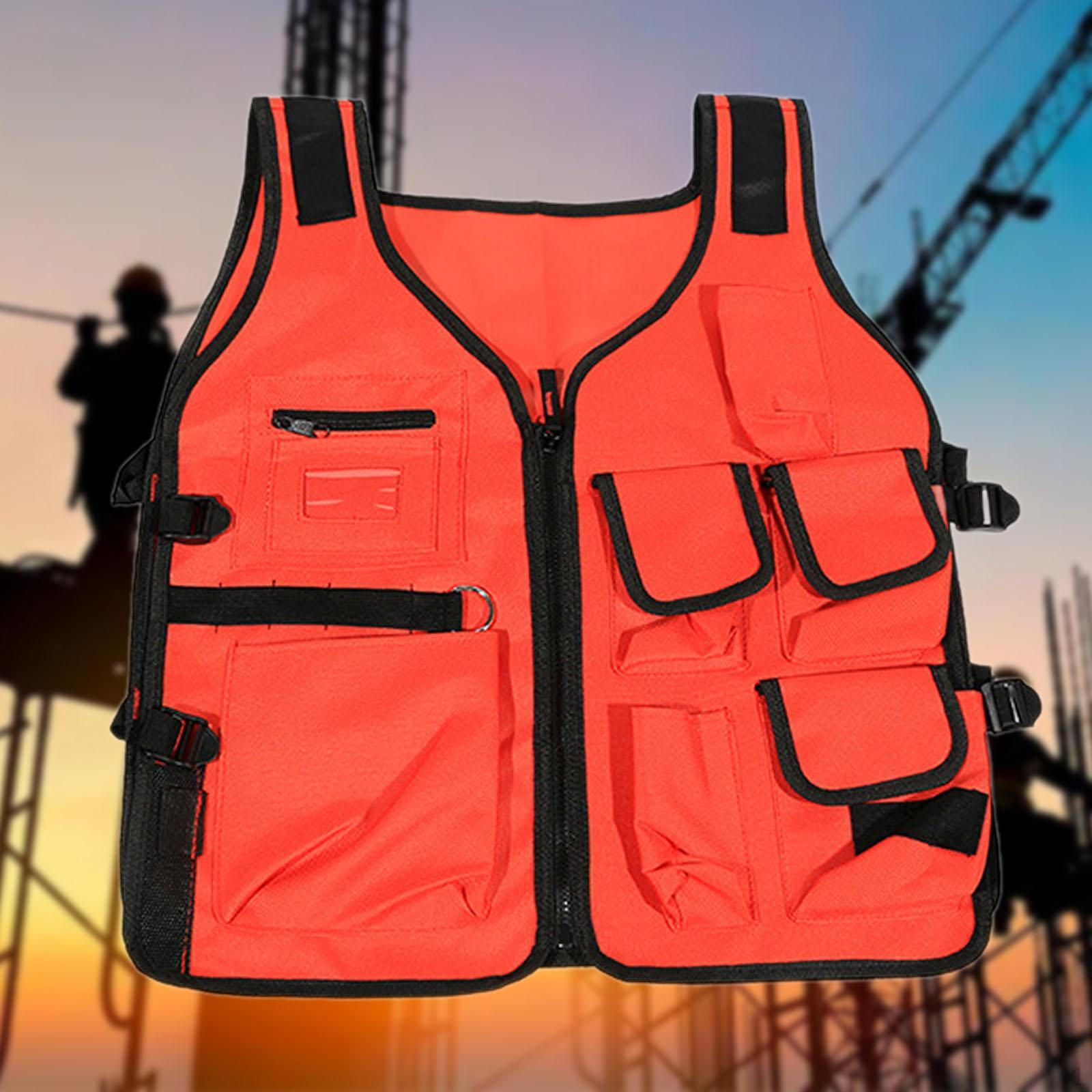 

Жилет для инструментов электрика, легкий, жилет плотника для дома, электриков, для улицы, для мужчин