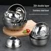 304 Stainless Steel Double-Layer Insulated Bowl
