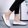 Women Flats Fashion Genuine Leather Outdoor Nurse Shoes Moccasins Women Shoe Slip On Shoes Woman Oxford Ladies Shoes Plus Size