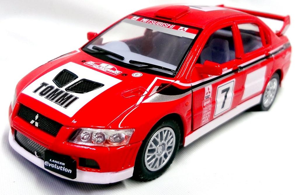 Kinsmart Mitsubishi Lancer Evolution Red Car Pull-Back
