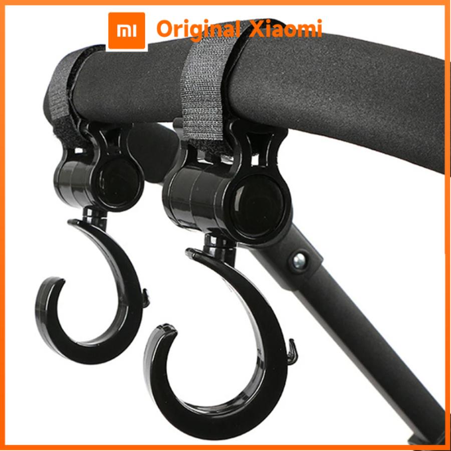 Xiaomi 1/2PCS Pram Hook Multifunctional 360 Degree Rotating Hanger Shopping Cart Car Seats Hooks Baby Stroller Accessories