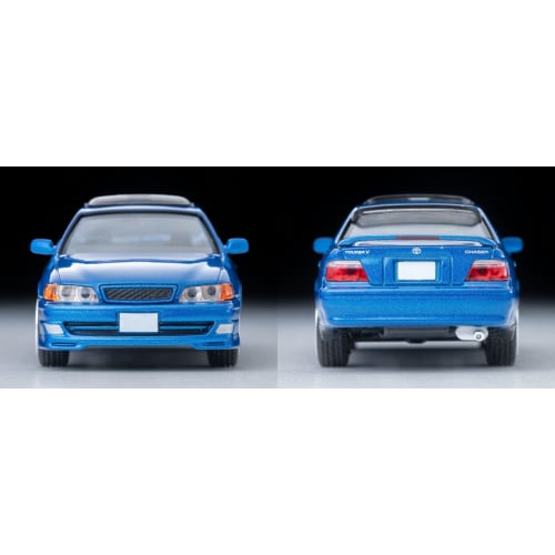 TOMYTEC Tomica Limited Vintage Neo 1/64 Scale LV-N224e Toyota Chaser 2.5 Tourer V (Blue) 1998 Model, Finished Model, 337164