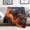 Cute Rhino Blanket, Soft Lightweight Plush Warm & Cozy Flannel Throw Blanket for Couch,Travel, Sofa, Bedroom, Office, Home Decor