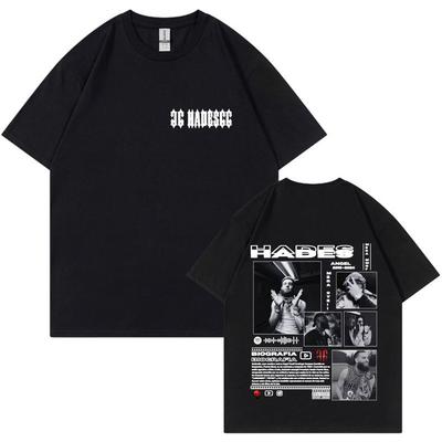 Rapper Hades 66 Merch Tshrit Make Money Not Firends Album Y2K T Shrit Summer High Quality Cotton Mens Tshirt Summer Streetwear