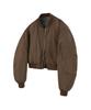 Vivabrown 85-Viva021 [2-Way] Ma-1 Crop Short Padded Jacket Brown
