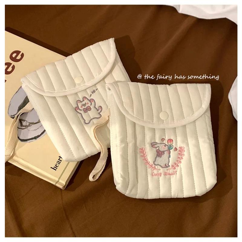 Mini Kawaii Square Sanitary Napkin Bag Portable Ladies Sanitary Napkin Storage Bag Small Object Storage Bag