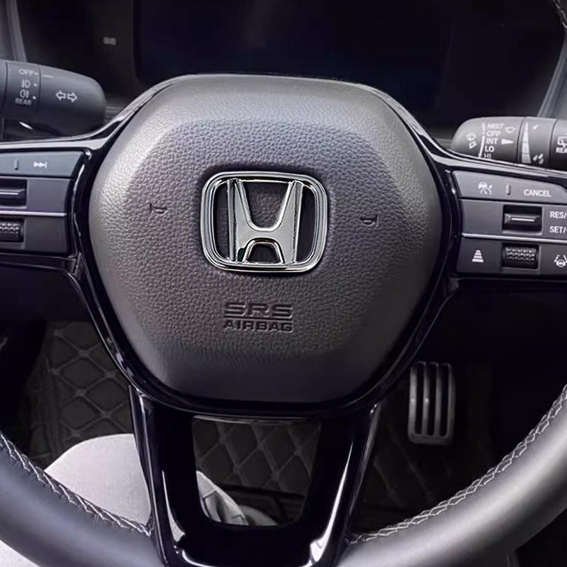 AAFR1 ABS Car Steering Wheel Logo Emblem Cover Sticker for Honda Accord Odyssey Jade CRV Fit CRZ City Civic HRV 8th Pilot Legend Pilot