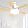 Measures Reverse Ceiling Fan E26 Reverse 3000lm To Suitable for Tatami DC Energy Saving Stepless Dimming Color Temperature Airflow Timer Suitable for