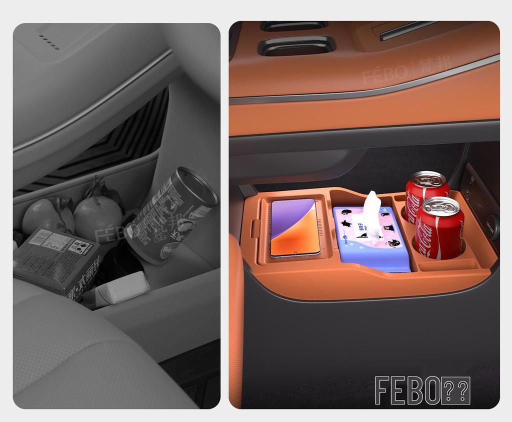 Trumpchi S7 Center Console Silicone Pad & Glasses Storage Box for 25 Models