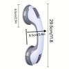 1pc Non-Slip Safety Grab Bar for Bathtub, Strong Suction Cup & Adjustable, Bathroom Handrail for Elderly & Handicap