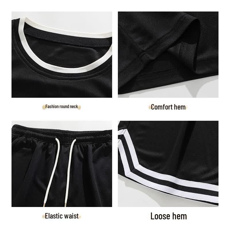 Jeanswest Men's Summer Sleeveless T-shirt & Shorts Sport Set