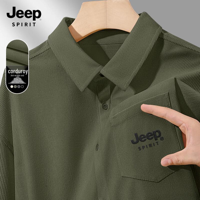 JEEP SPIRIT Men s Long Sleeve Casual Shirt 2XL