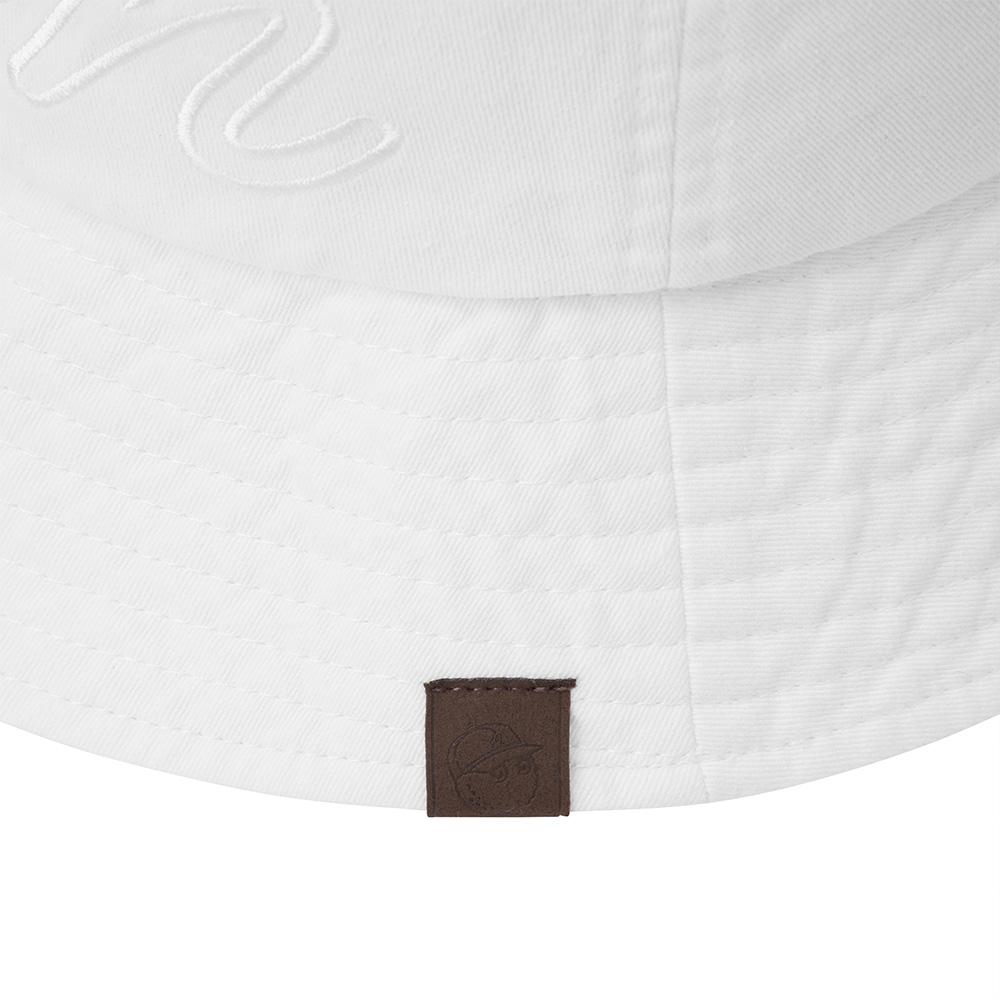 MALBON GOLF New Basic Logo Bucket Hat Ivory