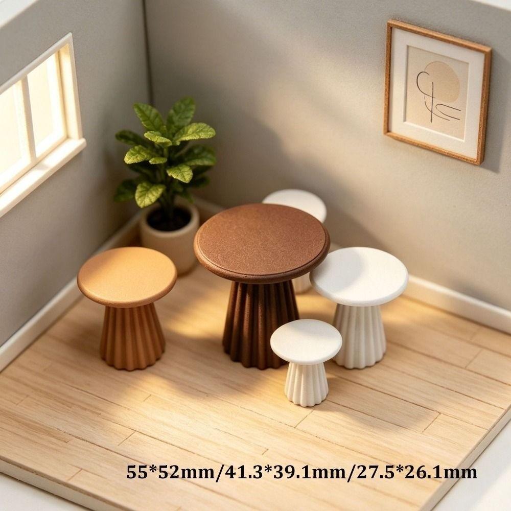Multistyles Dollhouse Miniature Wood Desk Doll House Decoration Accessories