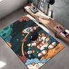 Astronaut and Rocket Pattern Creative Carpet Suitable for use as an anti-slip game mat for living room and bedroom sofas