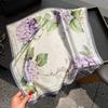 Mulberry Silk Scarf Small Square Scarf Spring and Summer Oil Painting Style Silk Scarf Scarf Shawl High-end Sense Neck Tying Trend