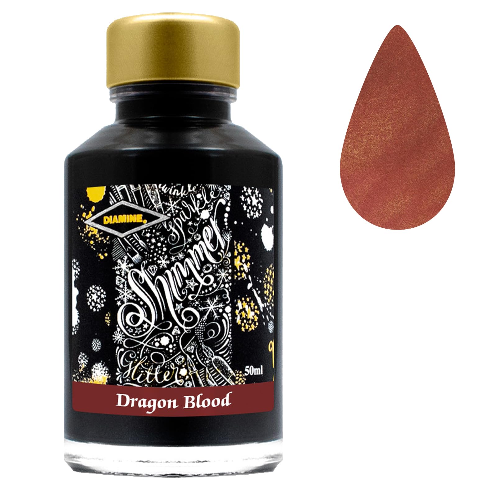

Diamine Shimmering Ink Bottle Ink NO634 Dragon Blood