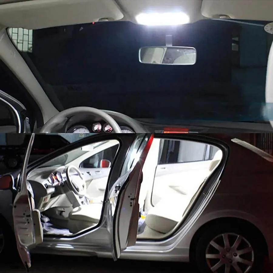 14-48LED Universal Car Interior Readling Lamp COB 108SMD LED Panel Dome Light High Brightness Bulb Truck Waterproof Lamp