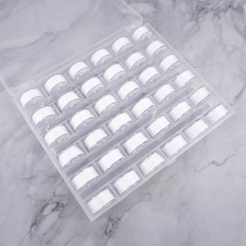 

36-Compartment Bobbin Case with Threads High-Quality Sewing Thread Bobbin Set (in Box) 36-Color Sewing Bobbin Threads