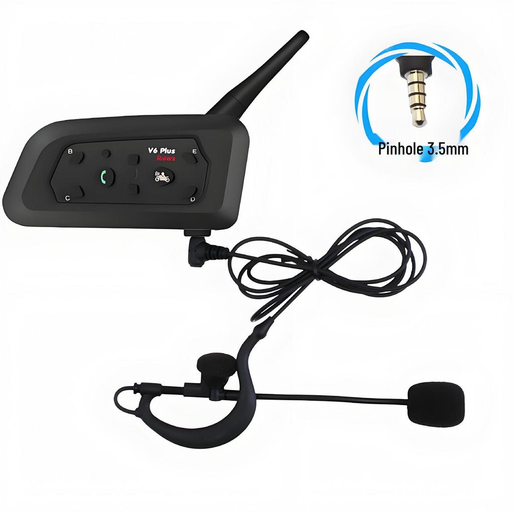 V6C Fußballschiedsrichter Bluetooth Walkie-Talkie Helm-Headset mit Geräuschunterdrückung und wasserdichtem Armband