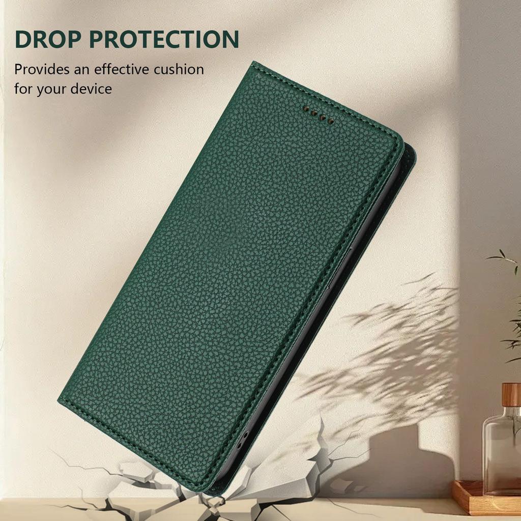 For OnePlus Ace 5 Pro 5G/OnePlus 13R 5G Wallet Case RFID Blocking Litchi Texture Leather Mobile Cover