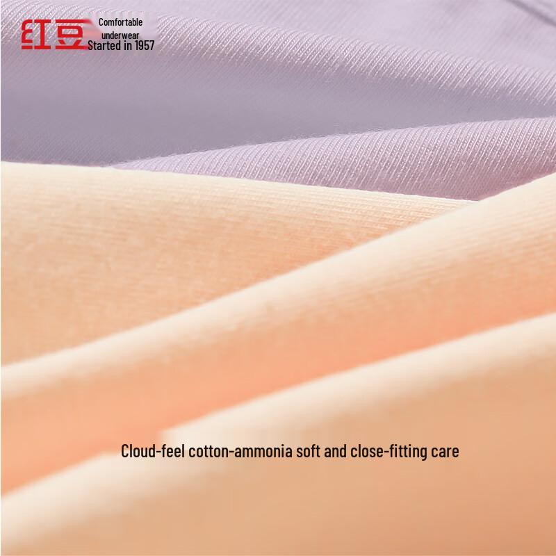 Hongdou Women's 7A Antibacterial Mid-Waist Cotton Briefs - 8 Pack